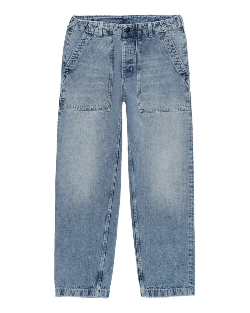 Fortela Newfatigue bleach-wash jeans - Blau Blau