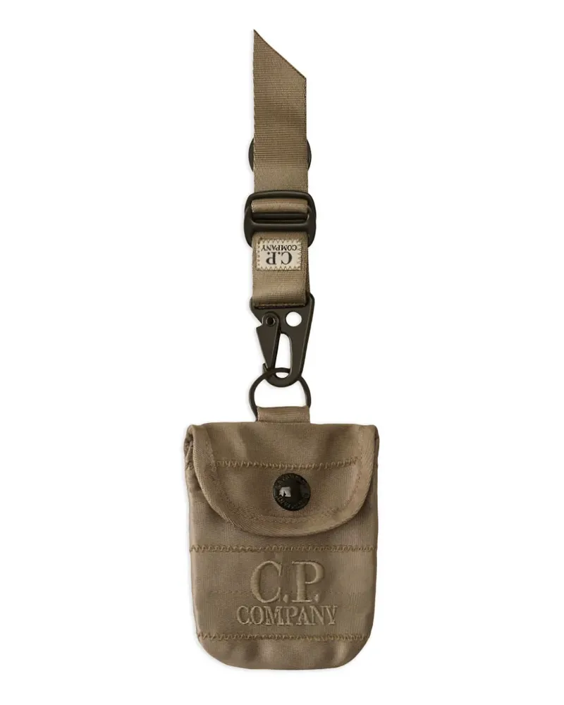 C.P. Company Schlüsselanhänger mit Logo-Stickerei - Nude Nude