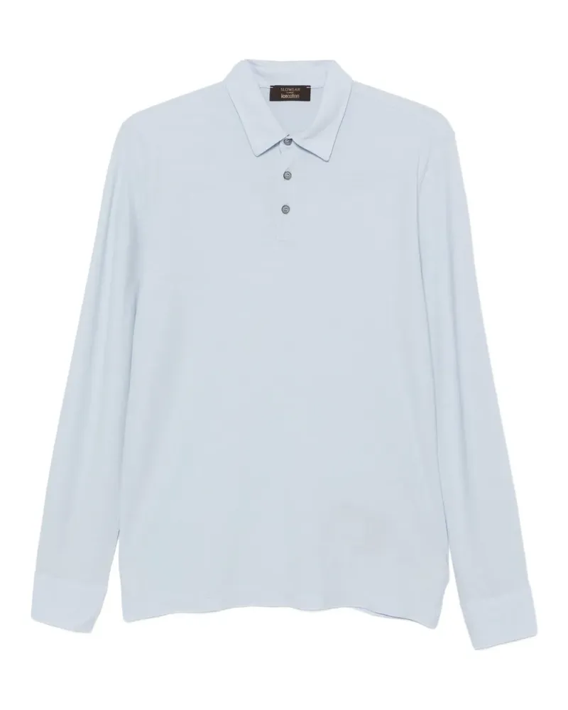 Zanone Ice Cotton long-sleeve polo shirt - Blau Blau