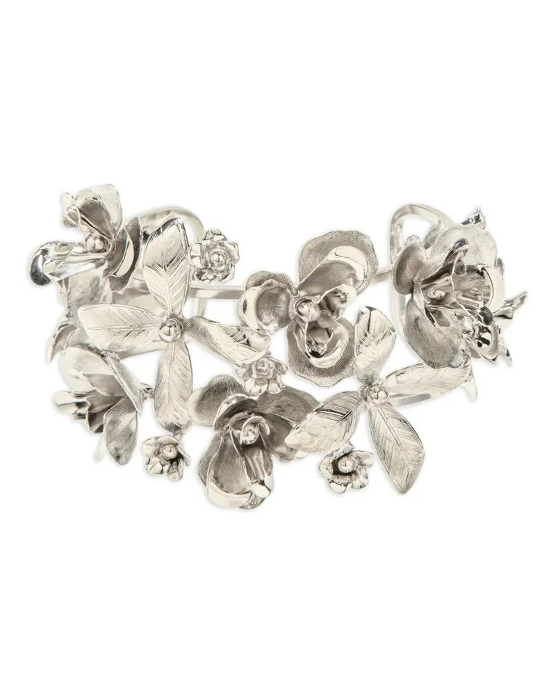 Jennifer Behr Orinda Haarnadel mit Blumen - Silber Silber