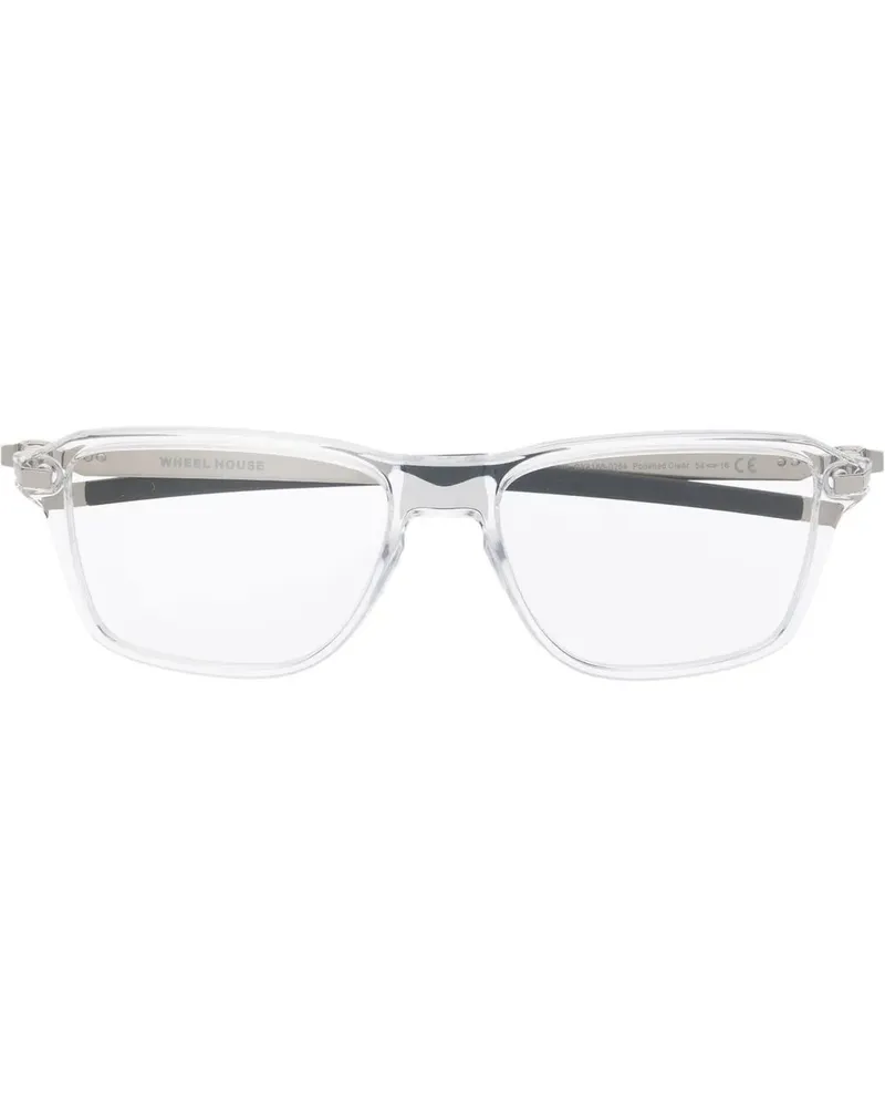 Oakley Eckige Brille mit Logo-Schild - Silber Silber