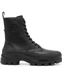 Moncler Schnürstiefel mit Logo-Prägung Schwarz