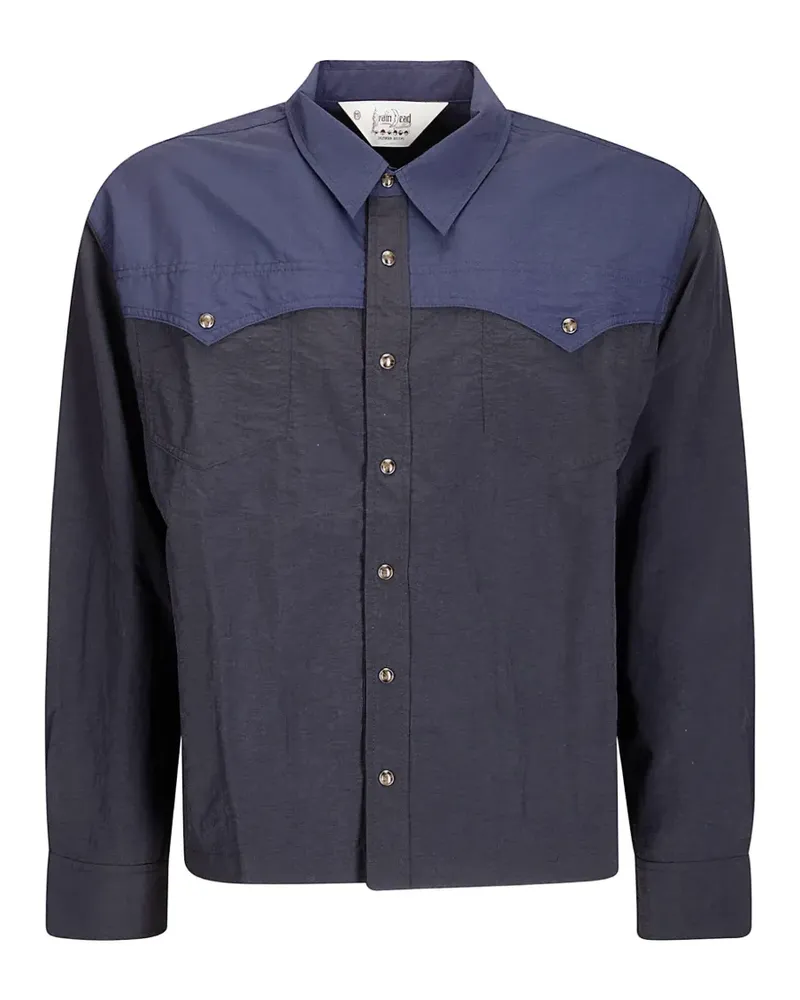 Brain Dead Westernhemd mit Einsätzen - Schwarz Schwarz