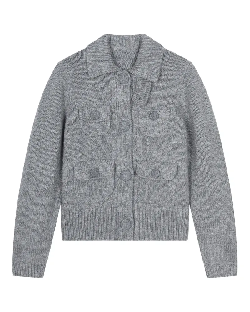 JNBY Cardigan mit Knopfverschluss und mehreren Taschen - Grau Grau