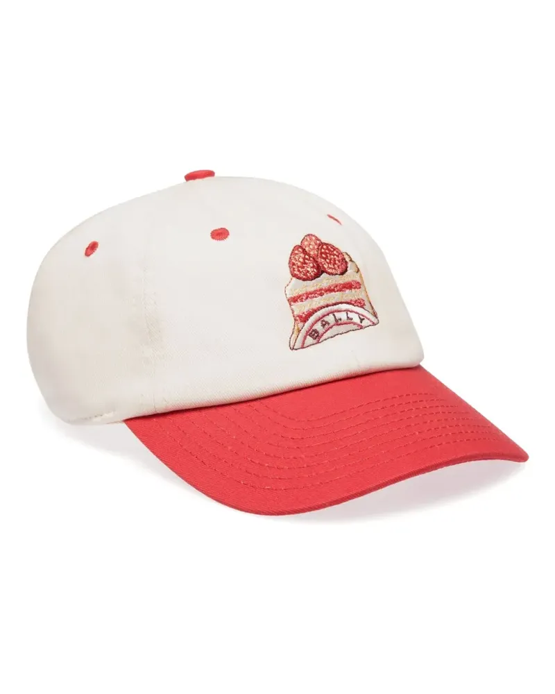 Bally Baseballkappe mit Cake-Stickerei - Weiß Weiß