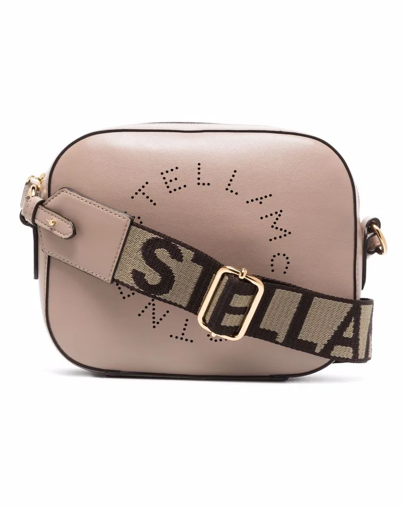 Stella McCartney Kameratasche mit Stella-Logo - Nude Nude