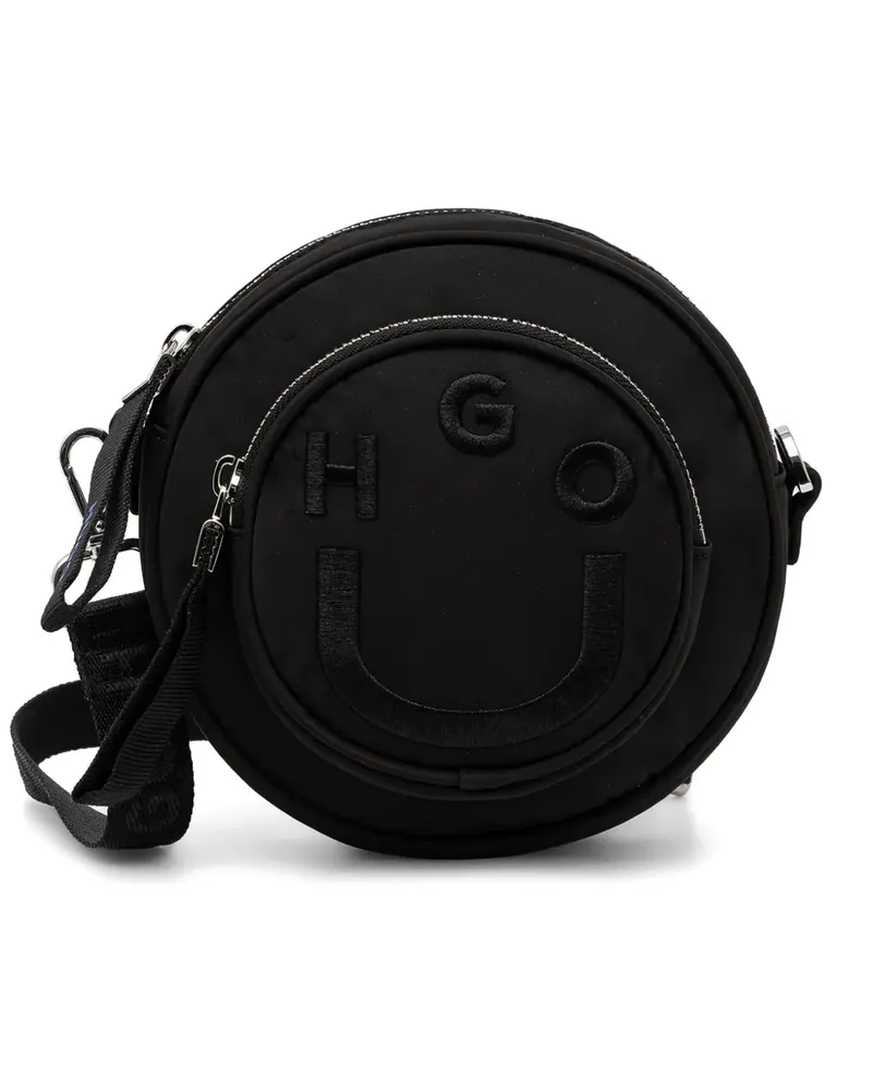 HUGO BOSS Runde Happy  Mini-Tasche mit Logo - Schwarz Schwarz