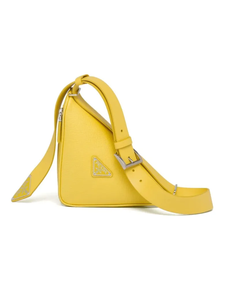 Prada Triangle Schultertasche - Gelb Gelb