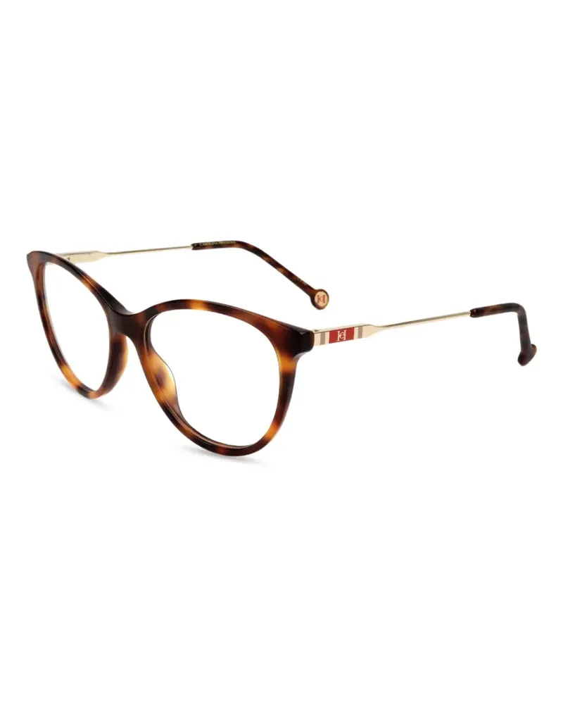 Carolina Herrera New York Cat-Eye-Brille - Braun Braun