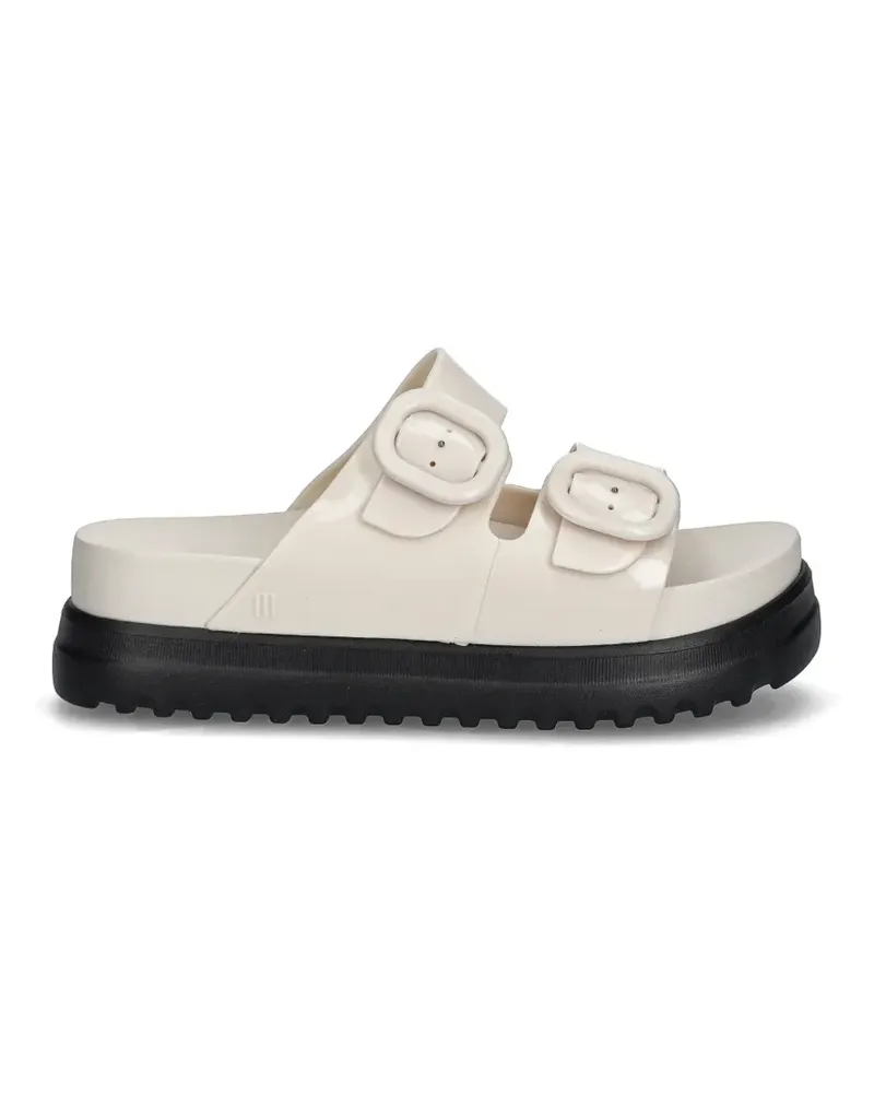 Melissa buckle-fastening platform slides - Nude Nude