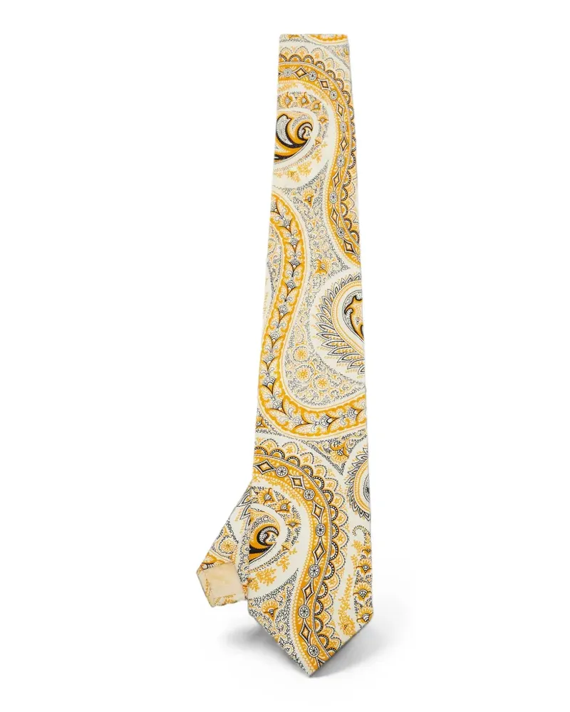 Gianfranco Ferré Krawatte mit Paisleymuster - Nude Nude