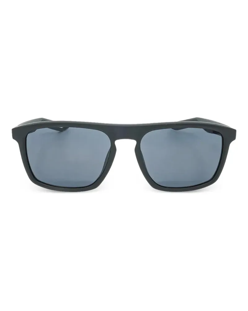 Nike Sonnenbrille mit eckigem Gestell - Schwarz Schwarz