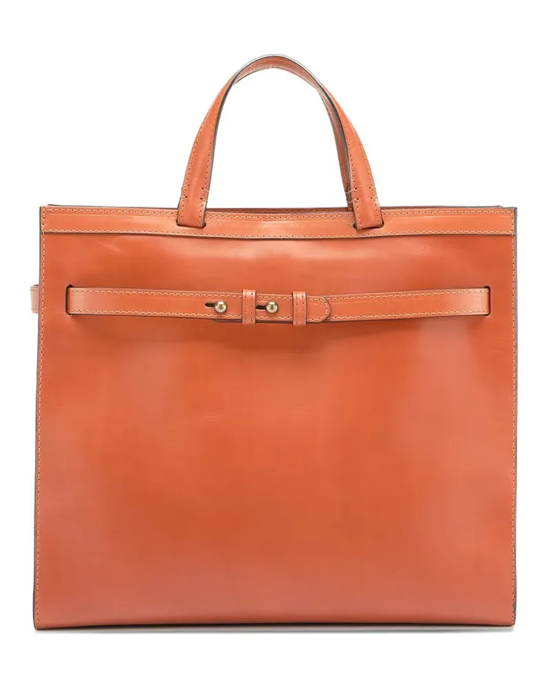 Officine Creative Italia Schultertasche mit Gürtelschnalle - Orange Orange