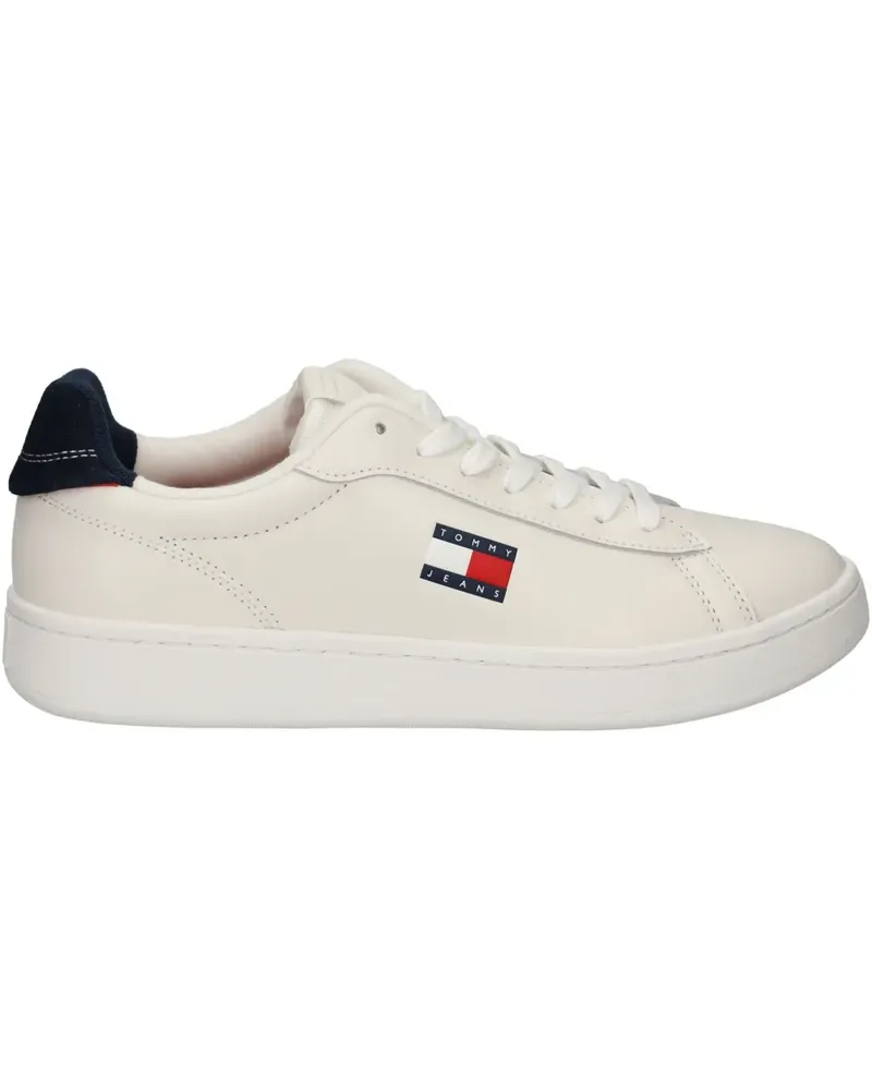 Tommy Hilfiger Sneakers mit Logo-Schild - Weiß Weiß