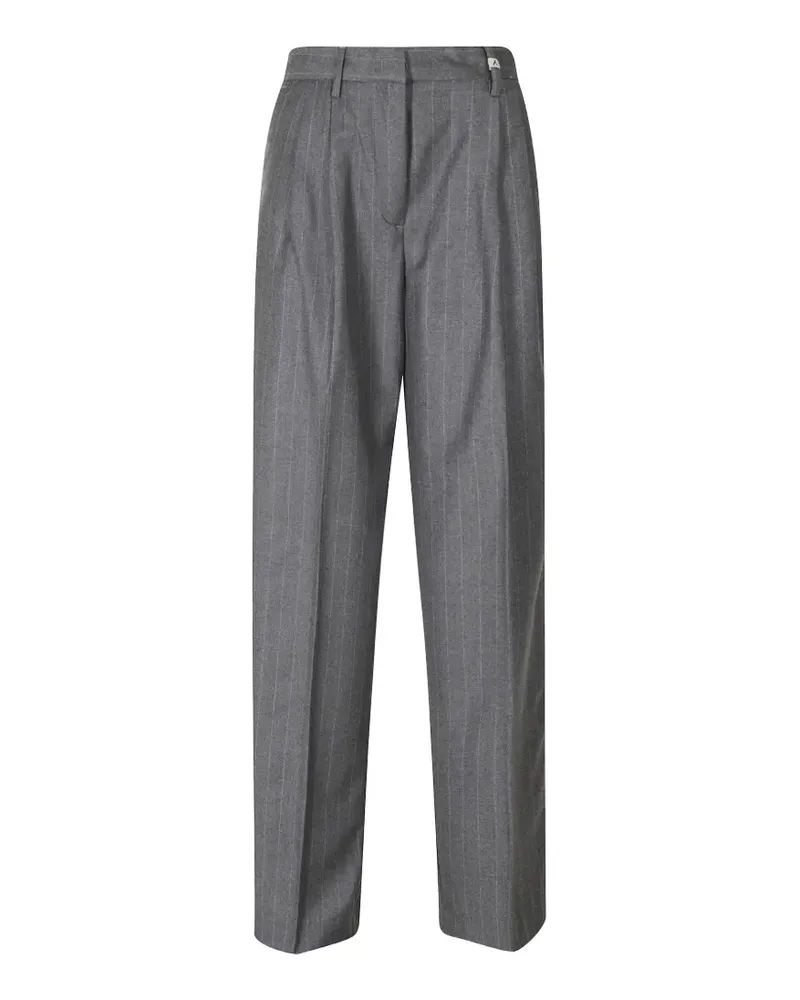 MYTHS pinstripe-pattern pleated trousers - Grau Grau