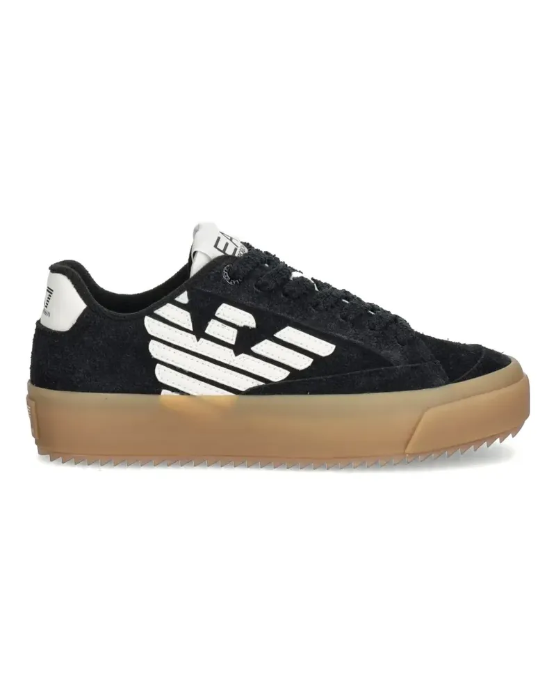 EA7 Sneakers mit Logo - Schwarz Schwarz