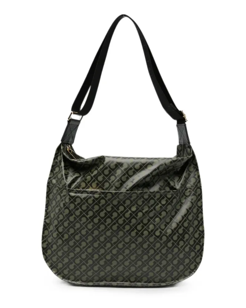 Gherardini monogram-print shoulder bag - Grün Grün