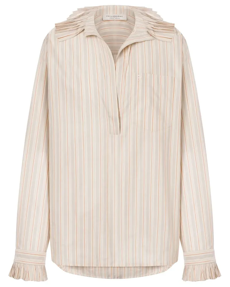 Philosophy Di Lorenzo Serafini Gestreiftes Hemd - Nude Nude