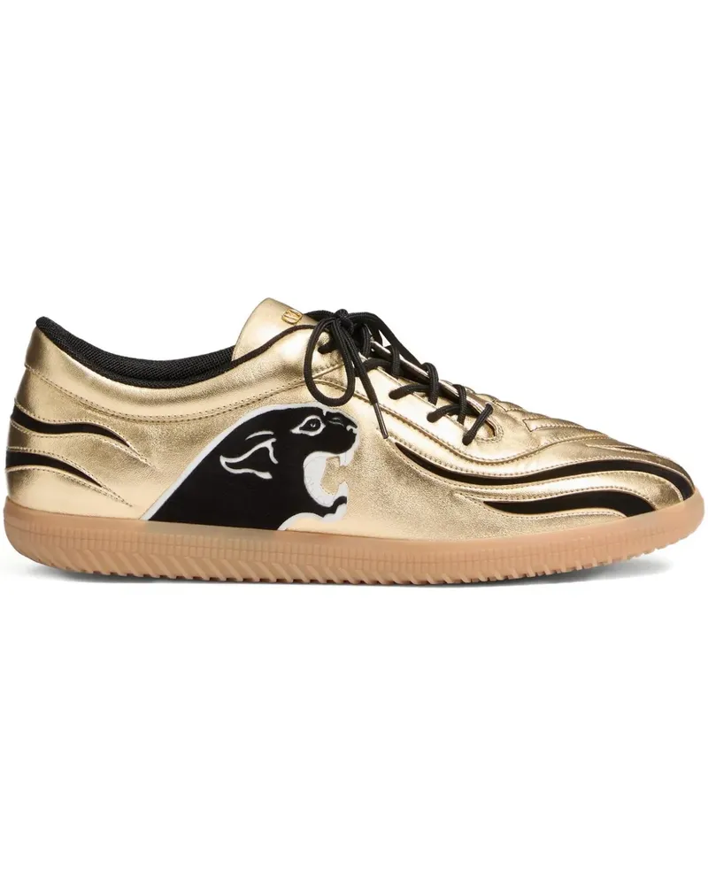 Valentino Garavani Sneakers mit Panther-Patch - Gold Gold