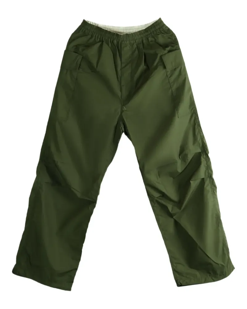 nanamica elastic-waist cargo trousers - Grün Grün