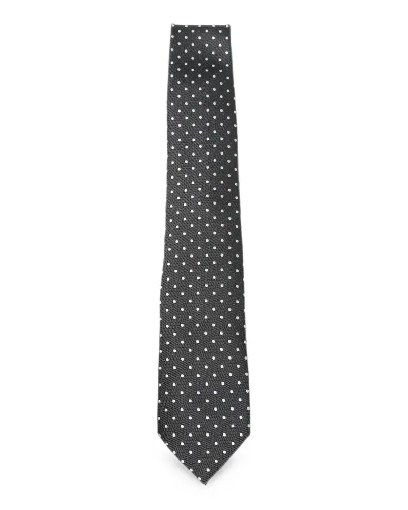 Tom Ford Krawatte mit Polka Dots - Grau Grau