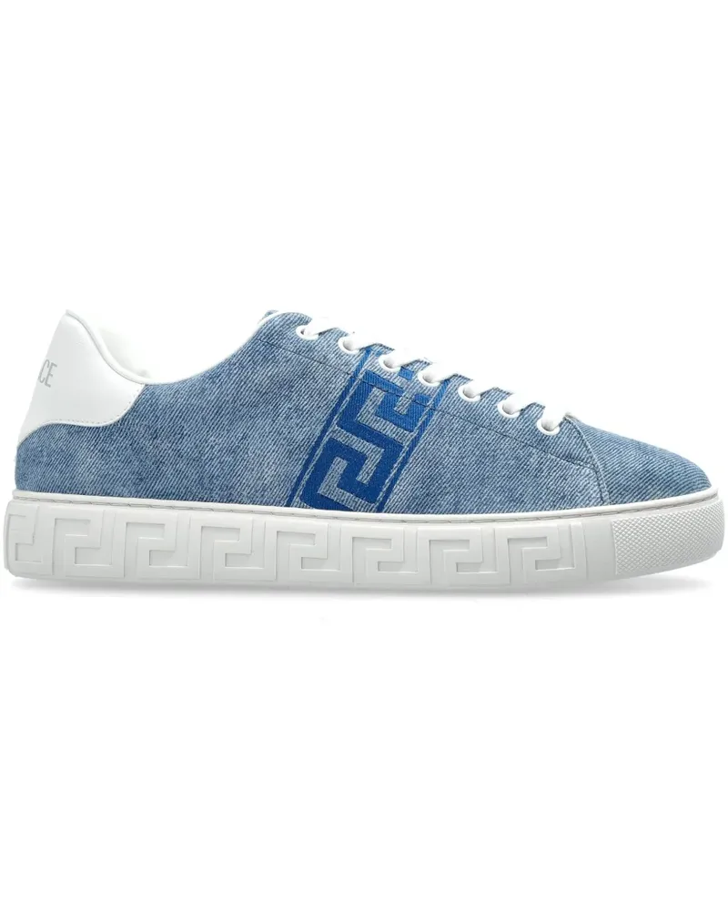 Versace Sneakers mit Greca-Detail - Blau Blau