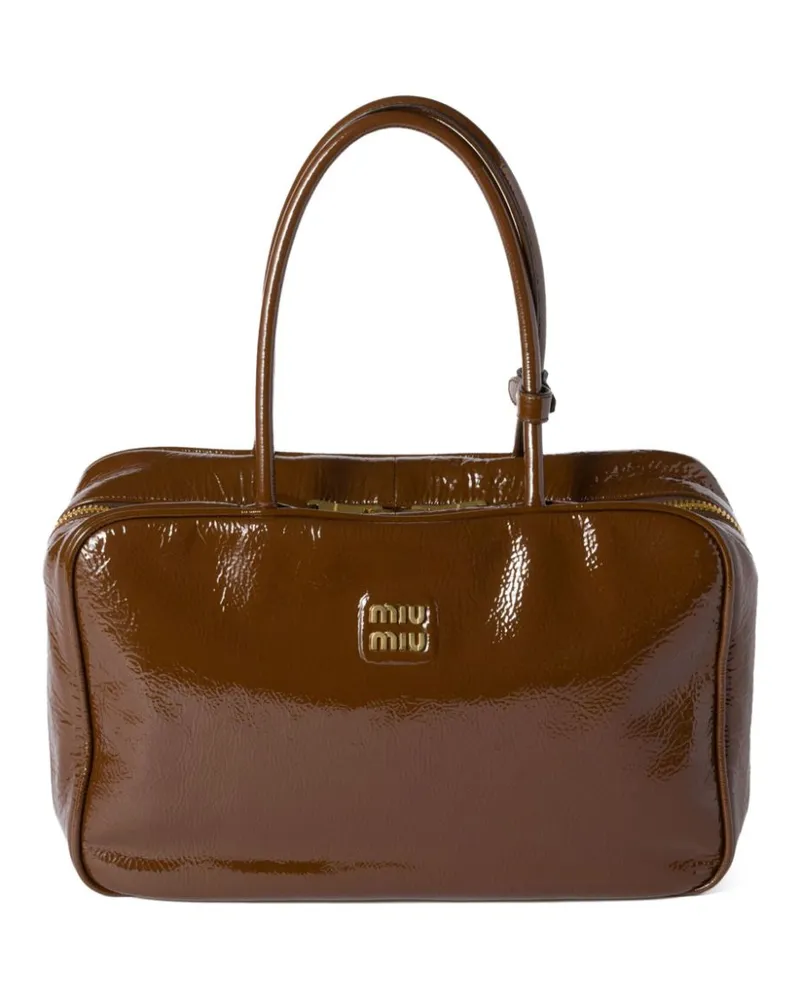 Miu Miu Beau Tote Bag - Braun Braun