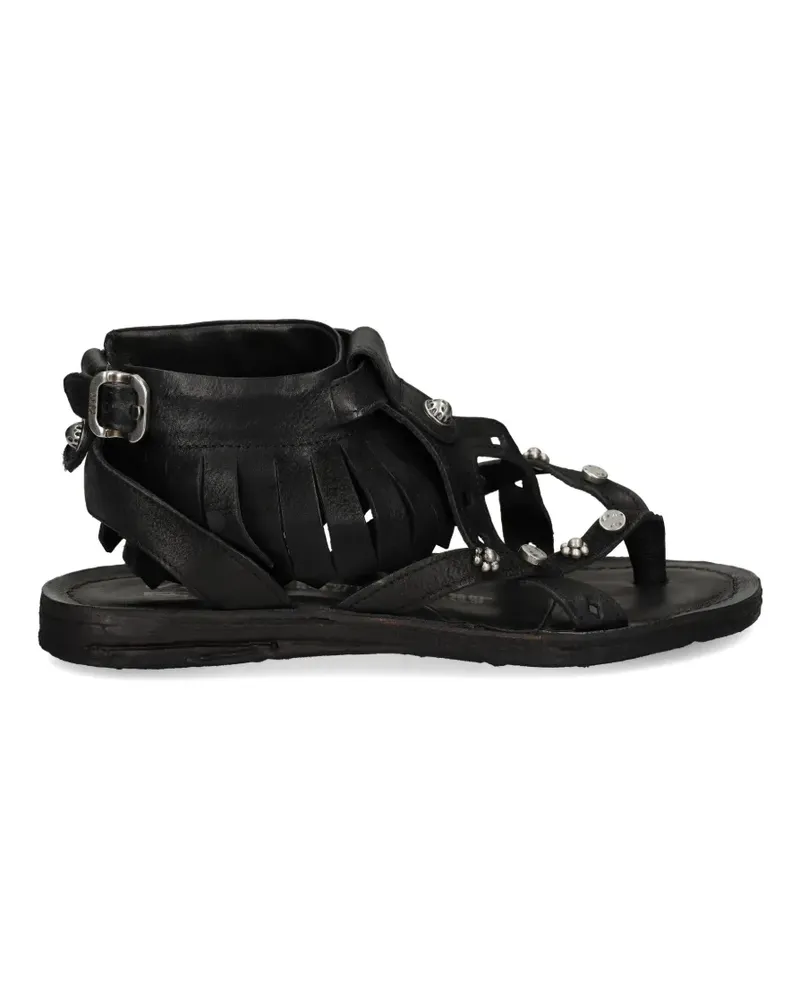 A.S.98 fringed sandals - Schwarz Schwarz