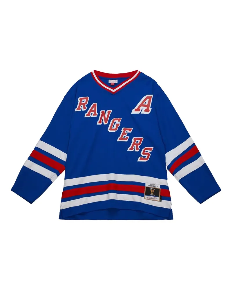 Mitchell & Ness x New York Rangers Brian Leetch 1993 T-Shirt - Blau Blau