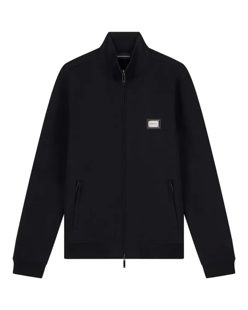 Emporio Armani Pullover mit Logo-Schild - Schwarz Schwarz