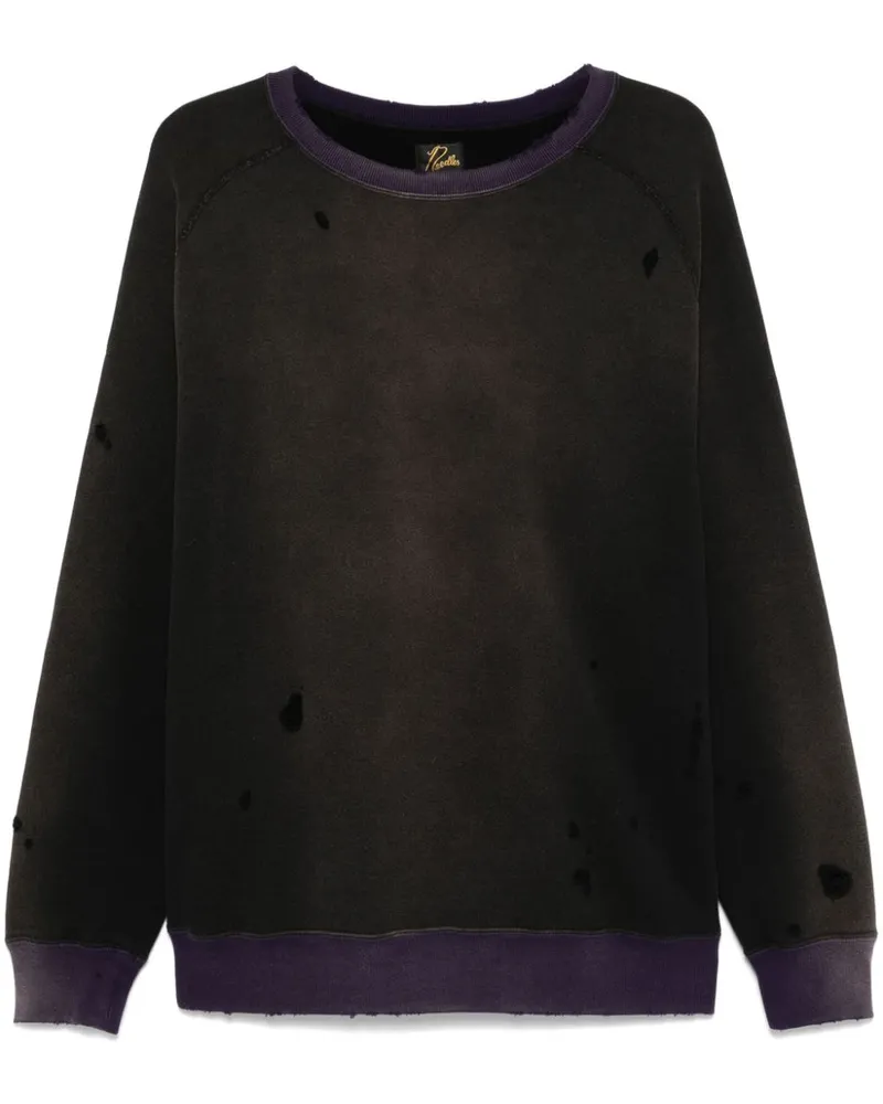 NEEDLES Distressed-Sweatshirts - Schwarz Schwarz