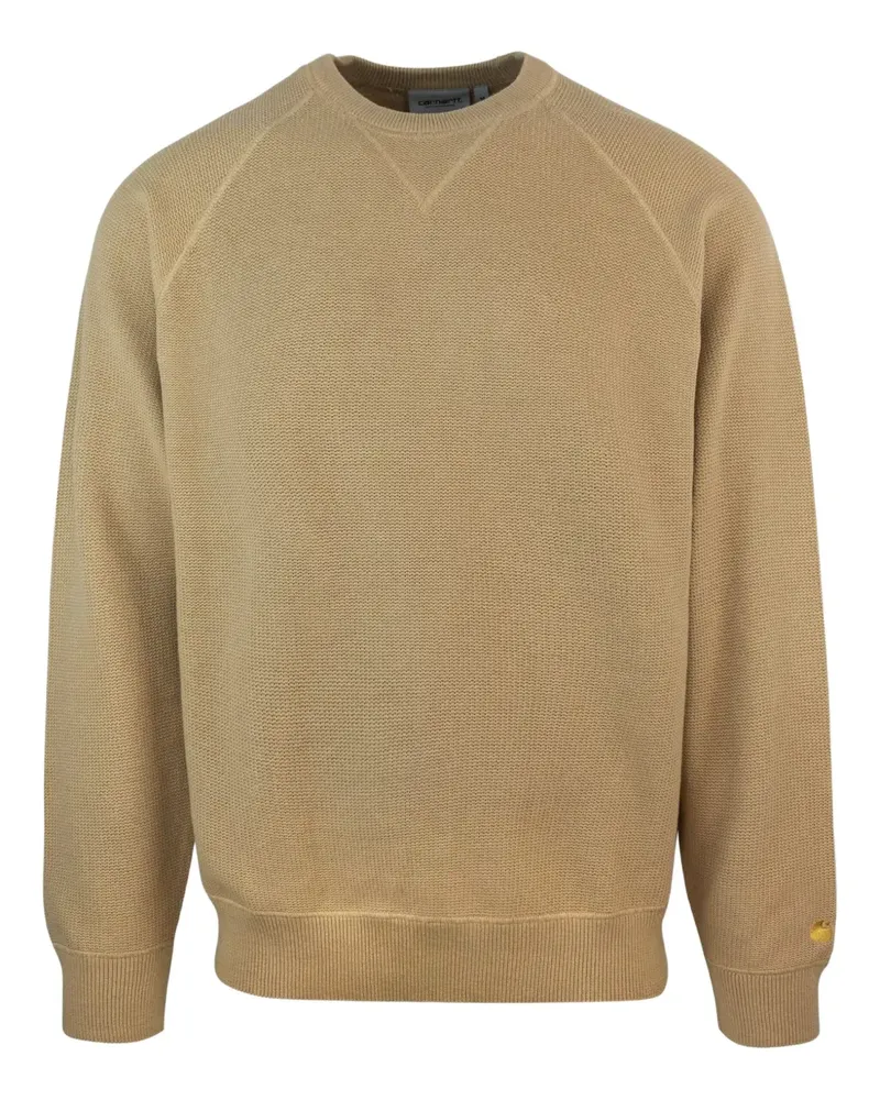 Carhartt WIP Chase Pullover mit Waffelstrick-Muster - Braun Braun
