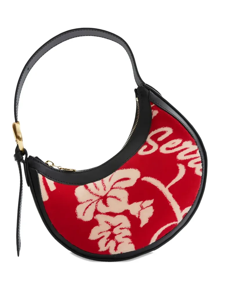 Marine Serre floral-print shoulder bag - Rot Rot