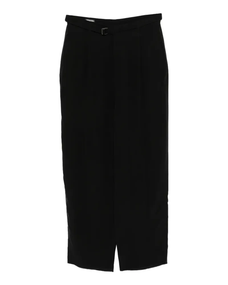 Giorgio Armani Plissierte Hose mit Gürtel - Schwarz Schwarz