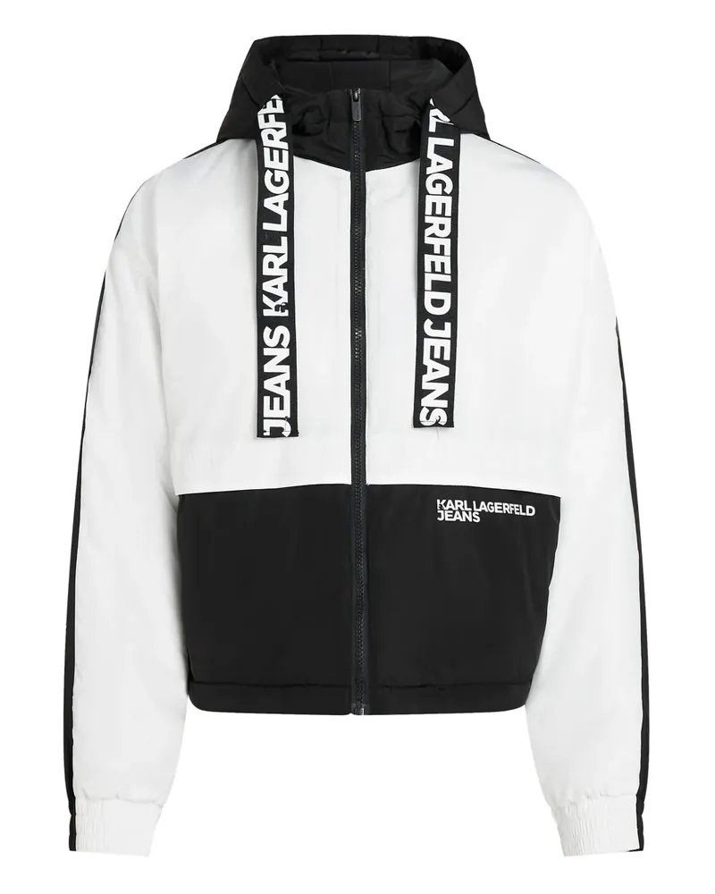 Karl Lagerfeld Zweifarbige Jacke - Weiß Weiß