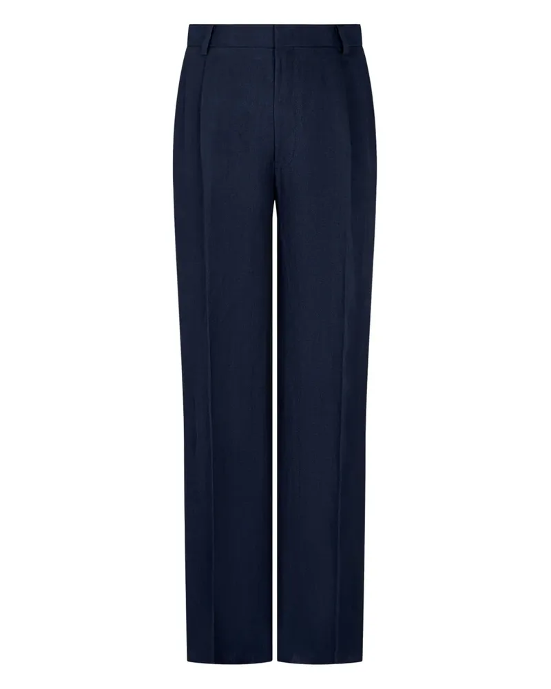ManOnTheBoon Leinenhose mit weitem Bein - Blau Blau