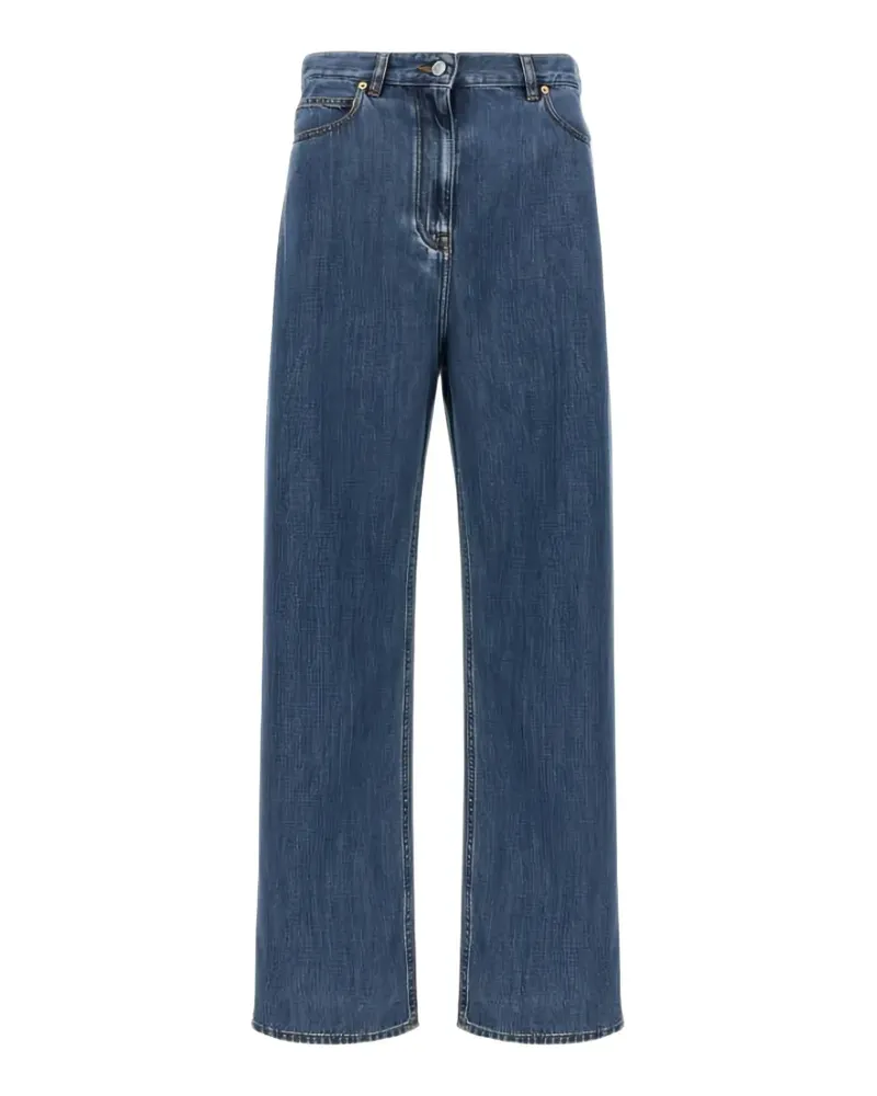 Valentino Garavani Jeans mit Logo-Patch - Blau Blau