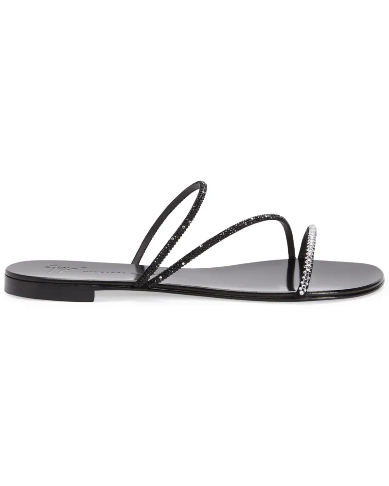 Giuseppe Zanotti Sandalen mit Kristallen - Schwarz Schwarz