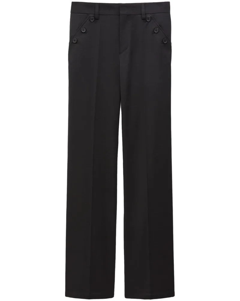 Filippa K Hose mit geradem Bein - Schwarz Schwarz