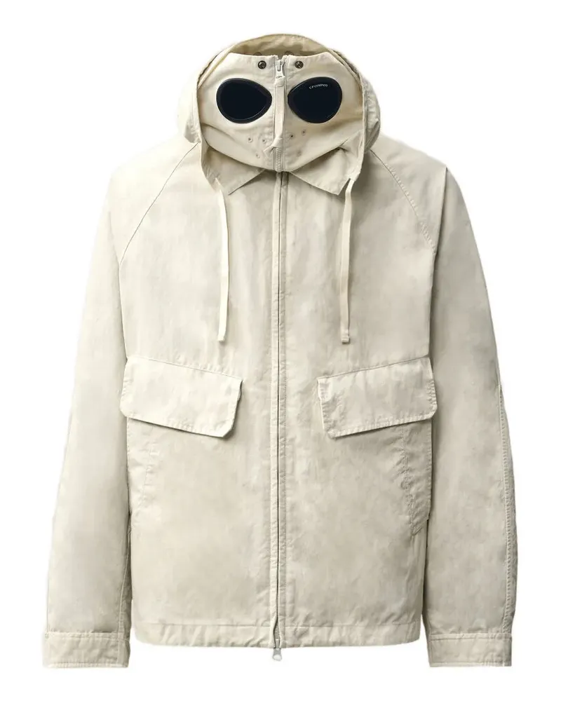 C.P. Company Kapuzenjacke mit Goggle-Detail - Nude Nude