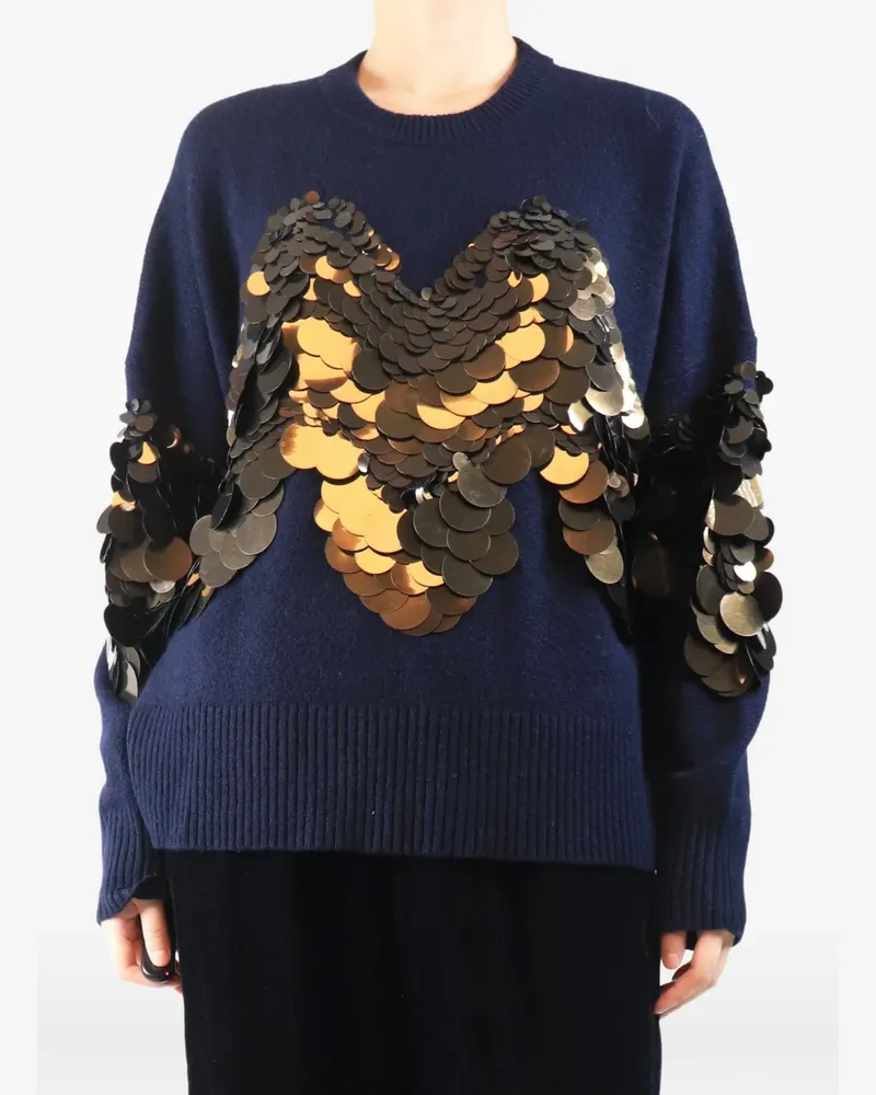 Altuzarra sequin-embellished sweater - Blau Blau