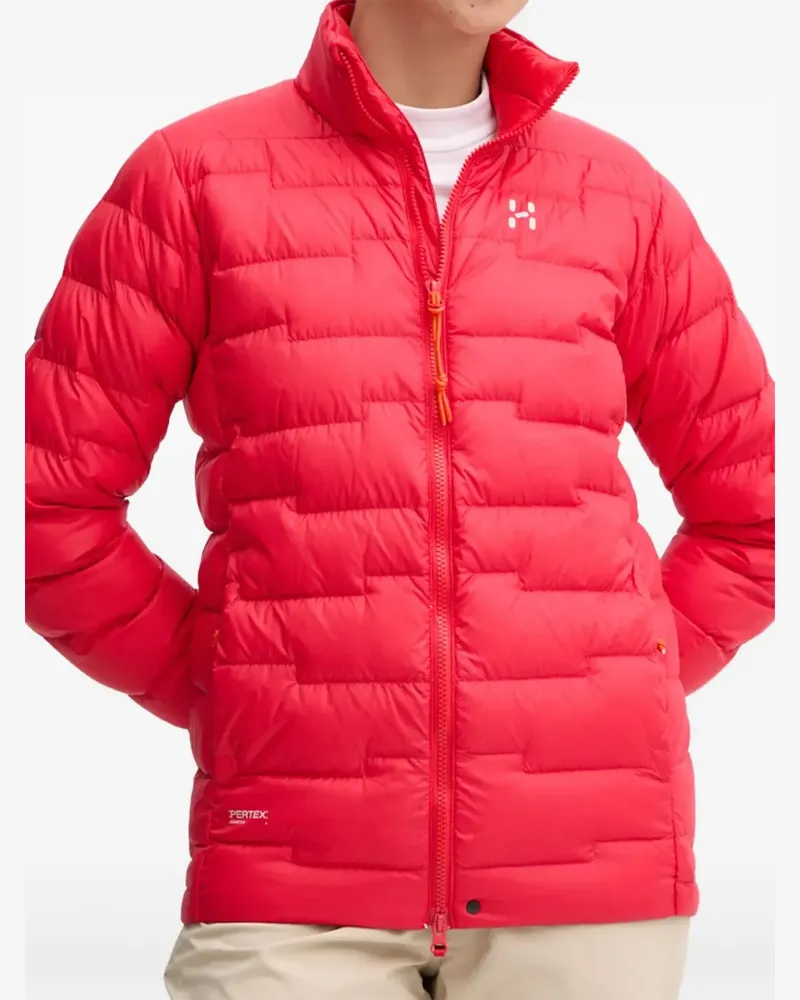 Haglöfs ROC Flash Down Jacke mit Reißverschluss - Rot Rot