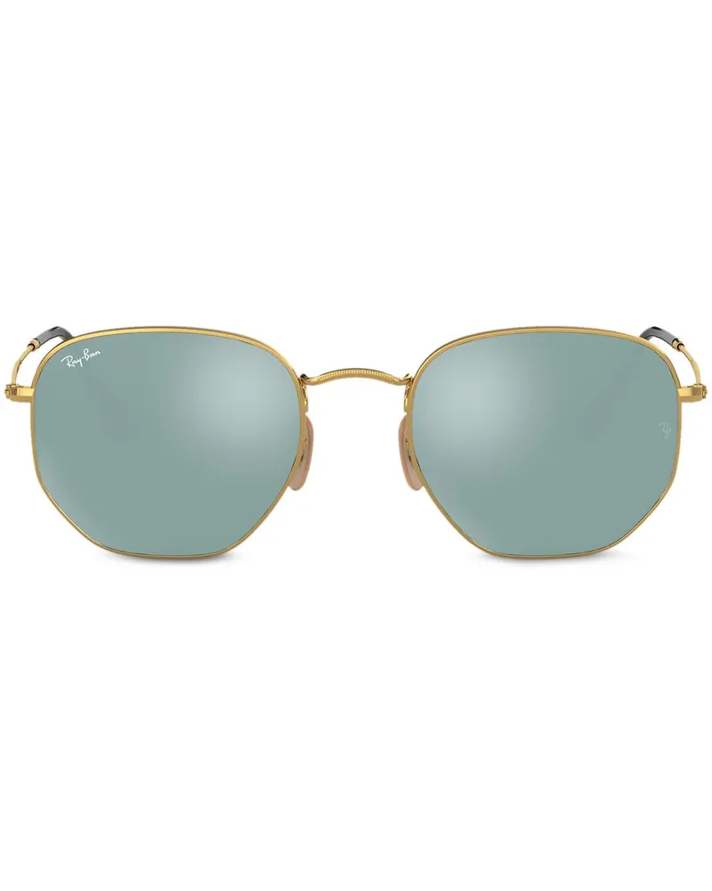 Ray Ban Eckige Sonnenbrille - Gold Gold