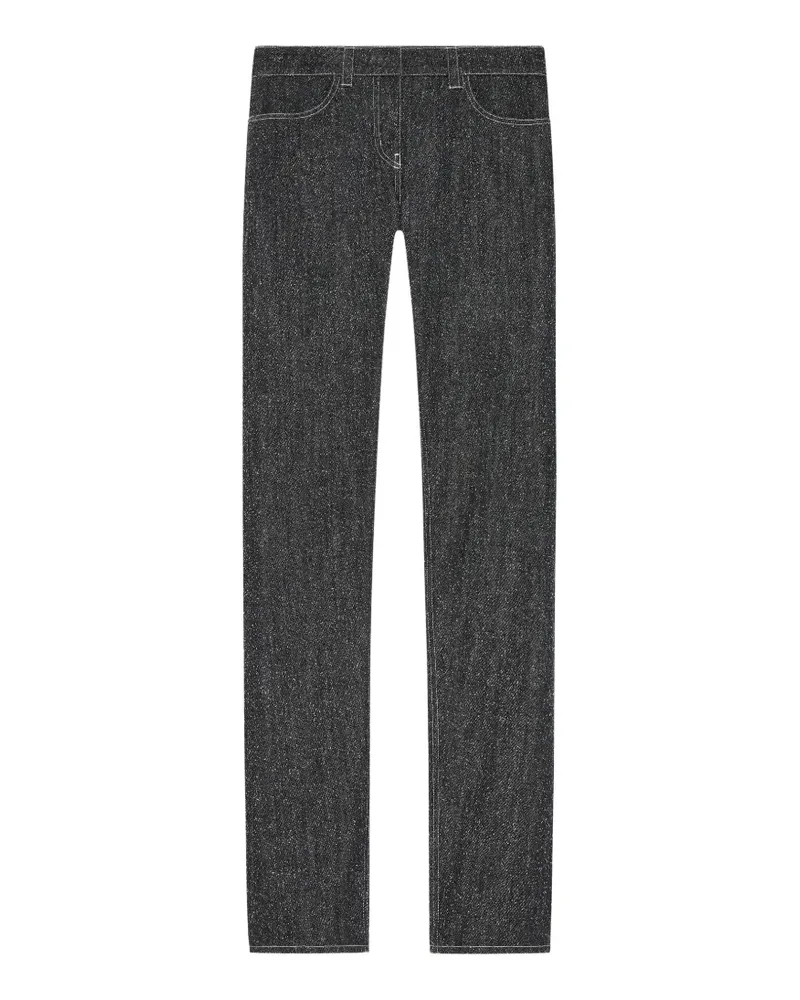Courrèges Jeans aus Tweed - Schwarz Schwarz