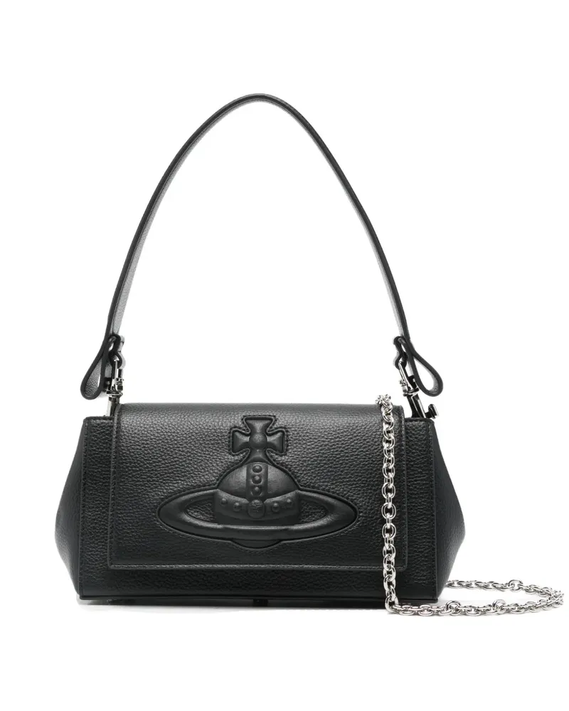 Vivienne Westwood medium Hazel orb-motif shoulder bag - Schwarz Schwarz