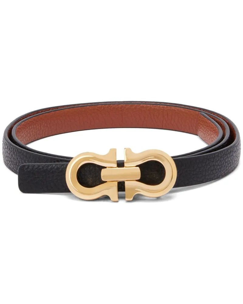 Ferragamo Gürtel mit Gancini-Schnalle - Schwarz Schwarz