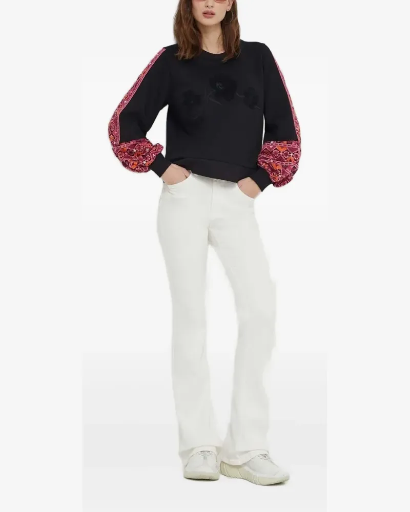 Desigual Ausgestellte Jeans - Weiß Weiß