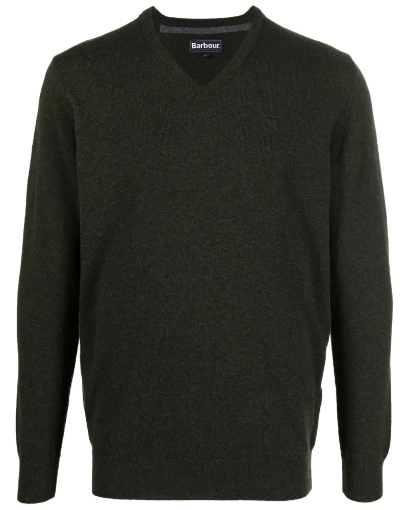 Barbour Essential Pullover mit V-Ausschnitt - Grün Grün