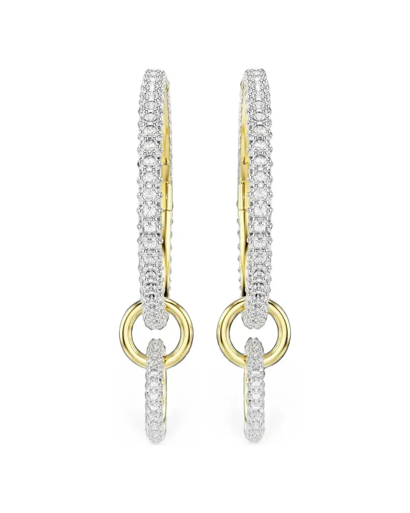 Swarovski Dextera crystal-embellished hoop earrings - Gold Gold