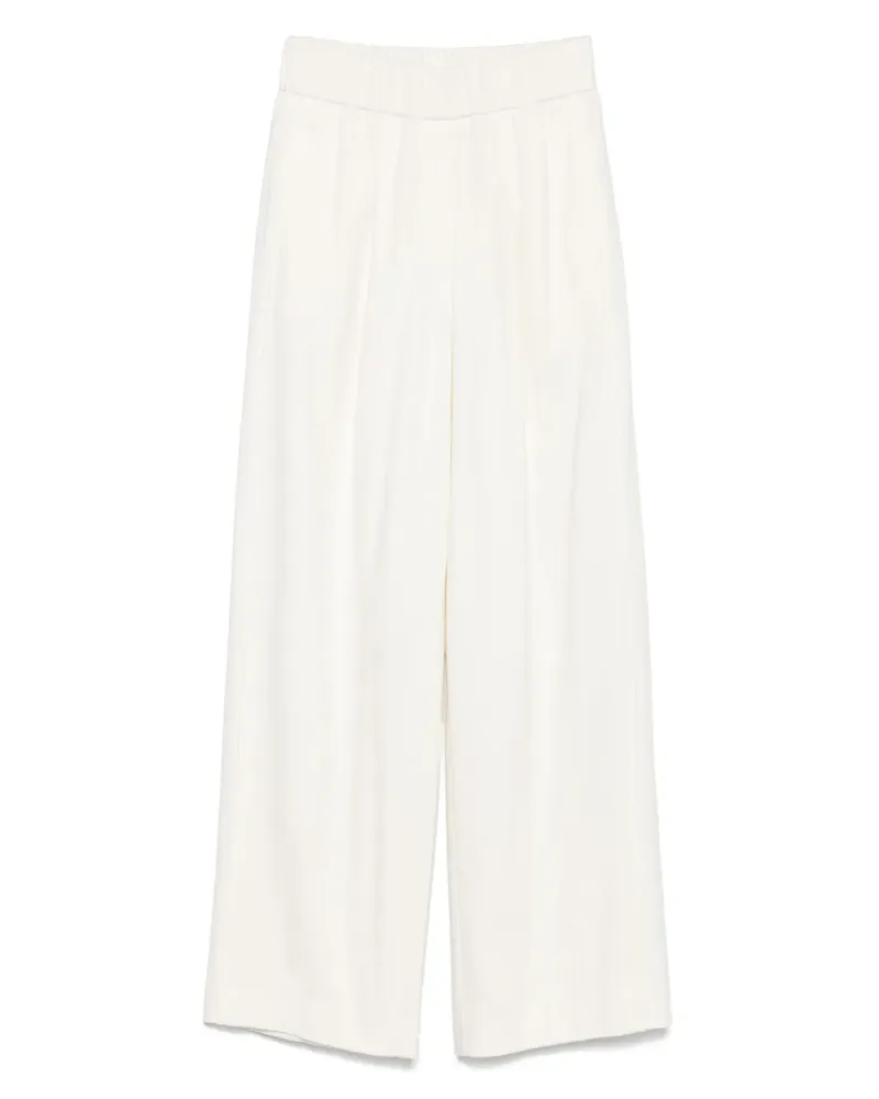 Peserico Wide-Leg-Hose mit Bundfalten - Nude Nude